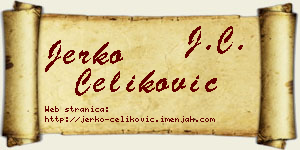 Jerko Čeliković vizit kartica